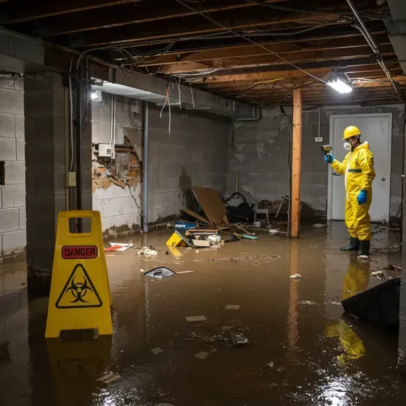 Flooded Basement Electrical Hazard in Yreka, CA Property